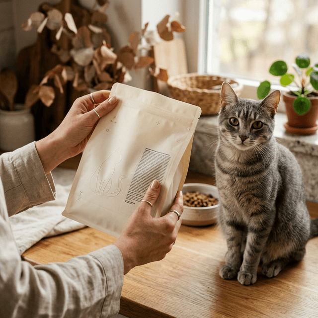 Como ler o rótulo da ração do seu gato: guia completo